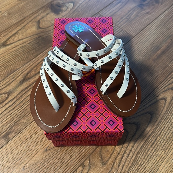 Tory Burch Paros Studded Sandals - Picture 2 of 5